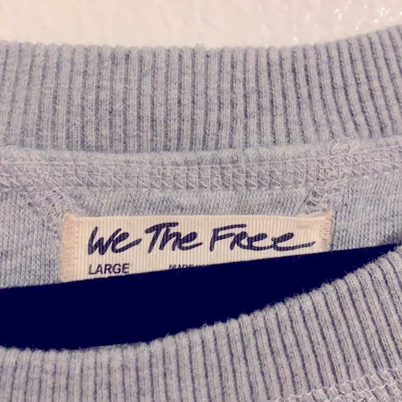 Free People colorblock patchwork sweater - Picture 2 of 3